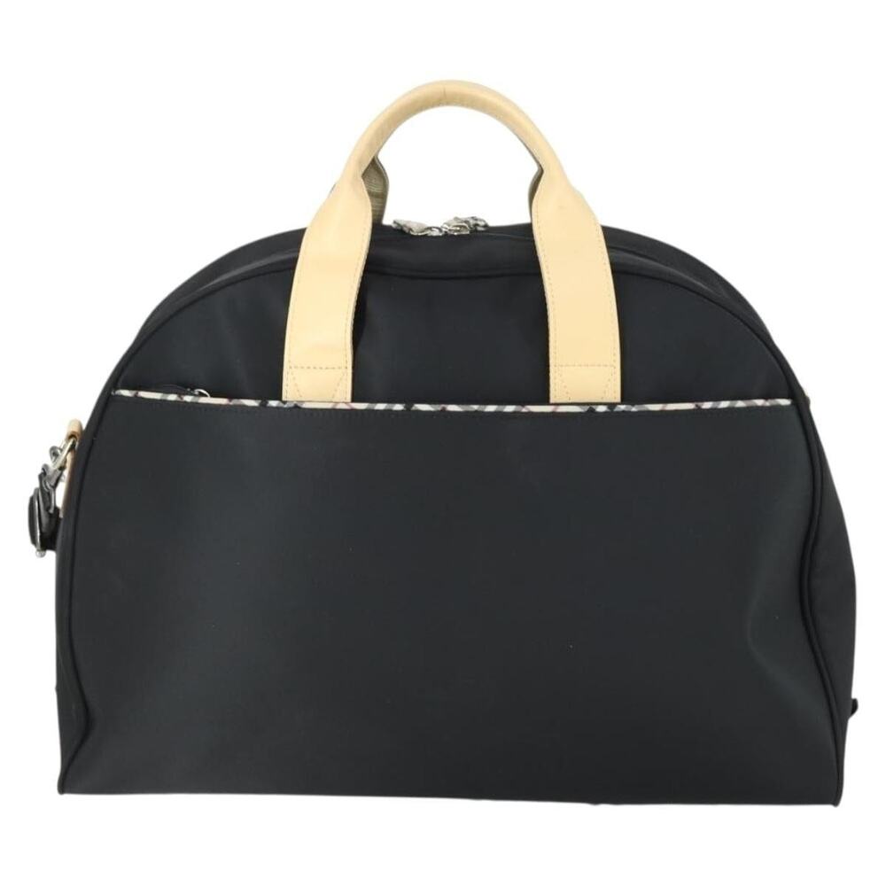 Burberry Nylon Boston Bag Dark Brown